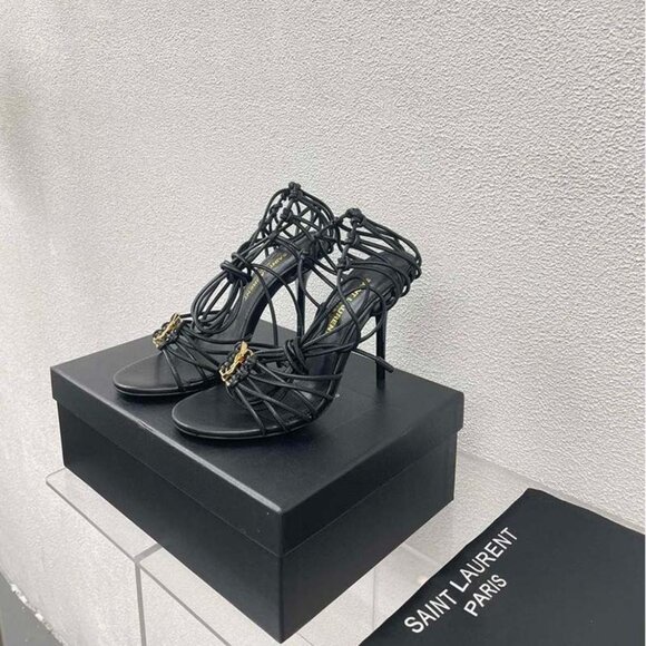 Saint Laurent Black High Heels - Picture 1 of 8